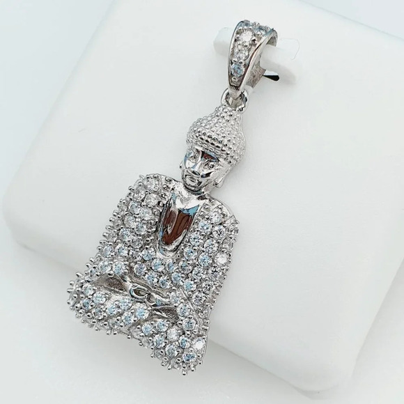 "925 Sterling Silver Cubic Zirconia Pendant, UU1P6A6048 - Picture 4 of 8